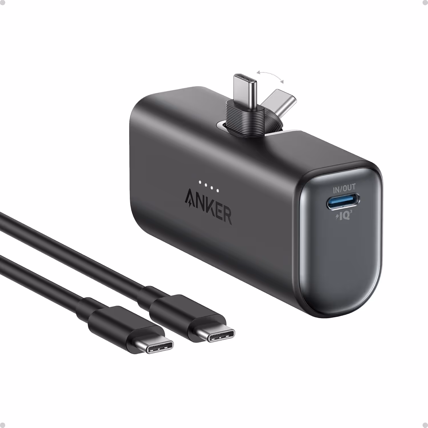 Anker Nano Power Bank (5,000mAh, Built-In USB-C) by Anker