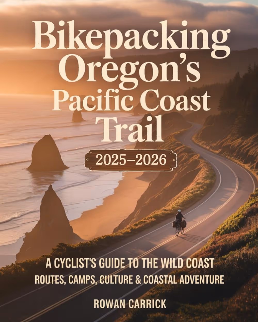 Product shot of Bikepacking Oregon's Pacific Coast by Rowan Carrick