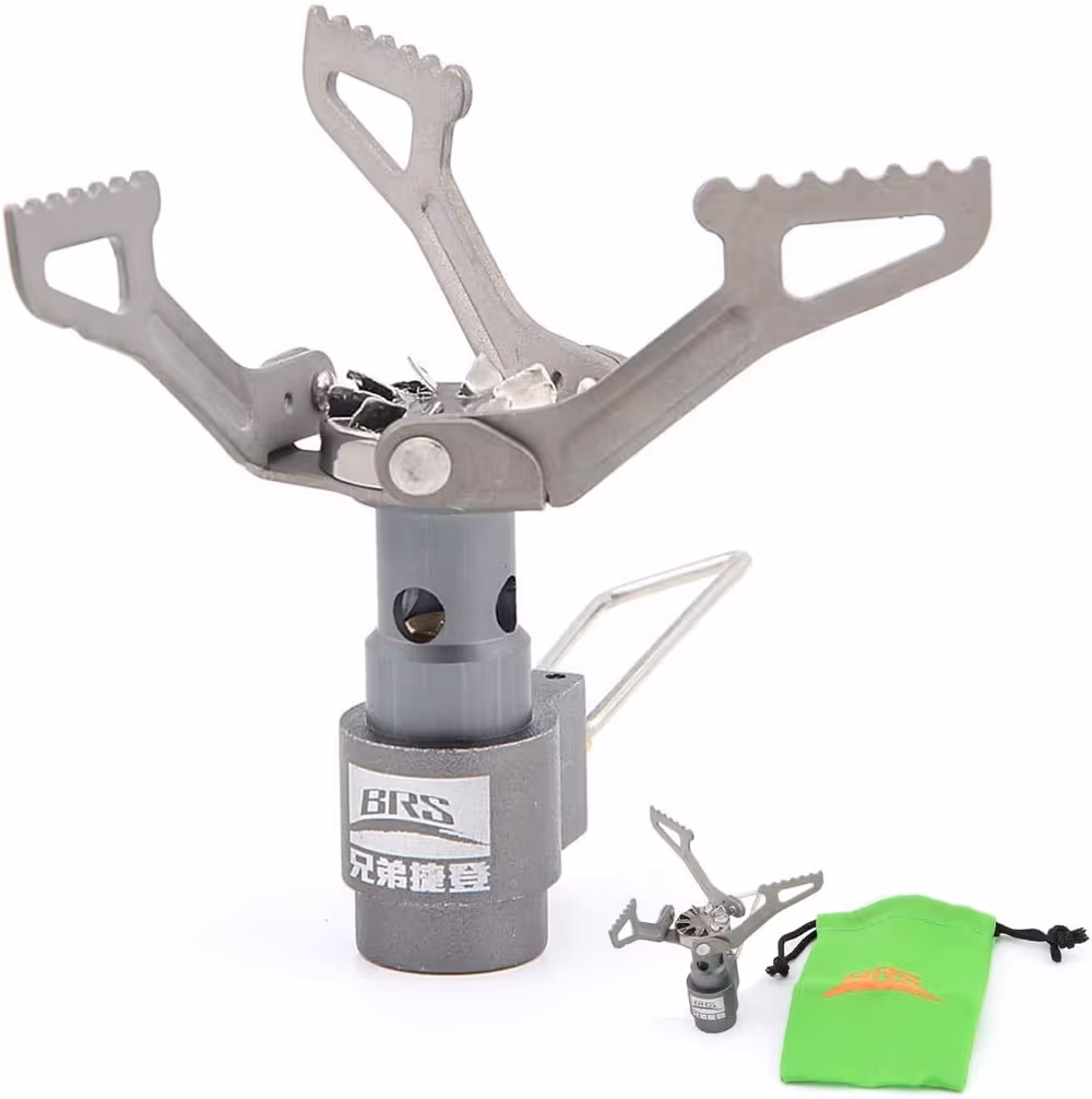 Product shot of BRS-3000T Ultra-Light Titanium Camping Stove by BRS