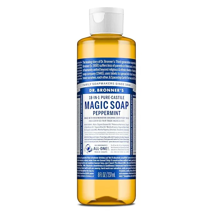 Dr. Bronner's Pure-Castile Liquid Soap (8oz)