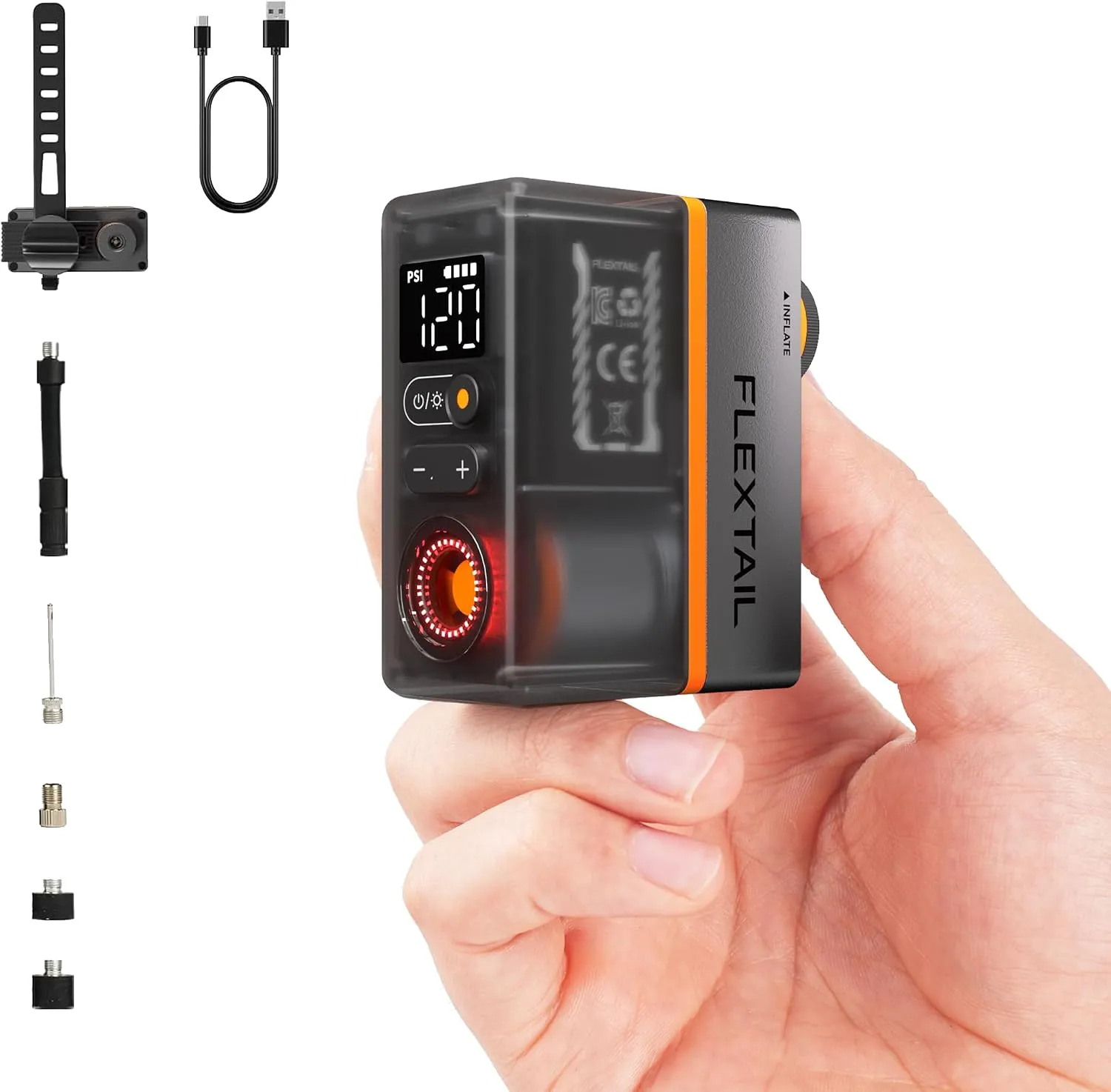 FLEXTAIL Tiny Tire Pump ACS (120 psi)