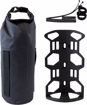 GORIX Bike Multipurpose Cage and Waterproof Bag Set