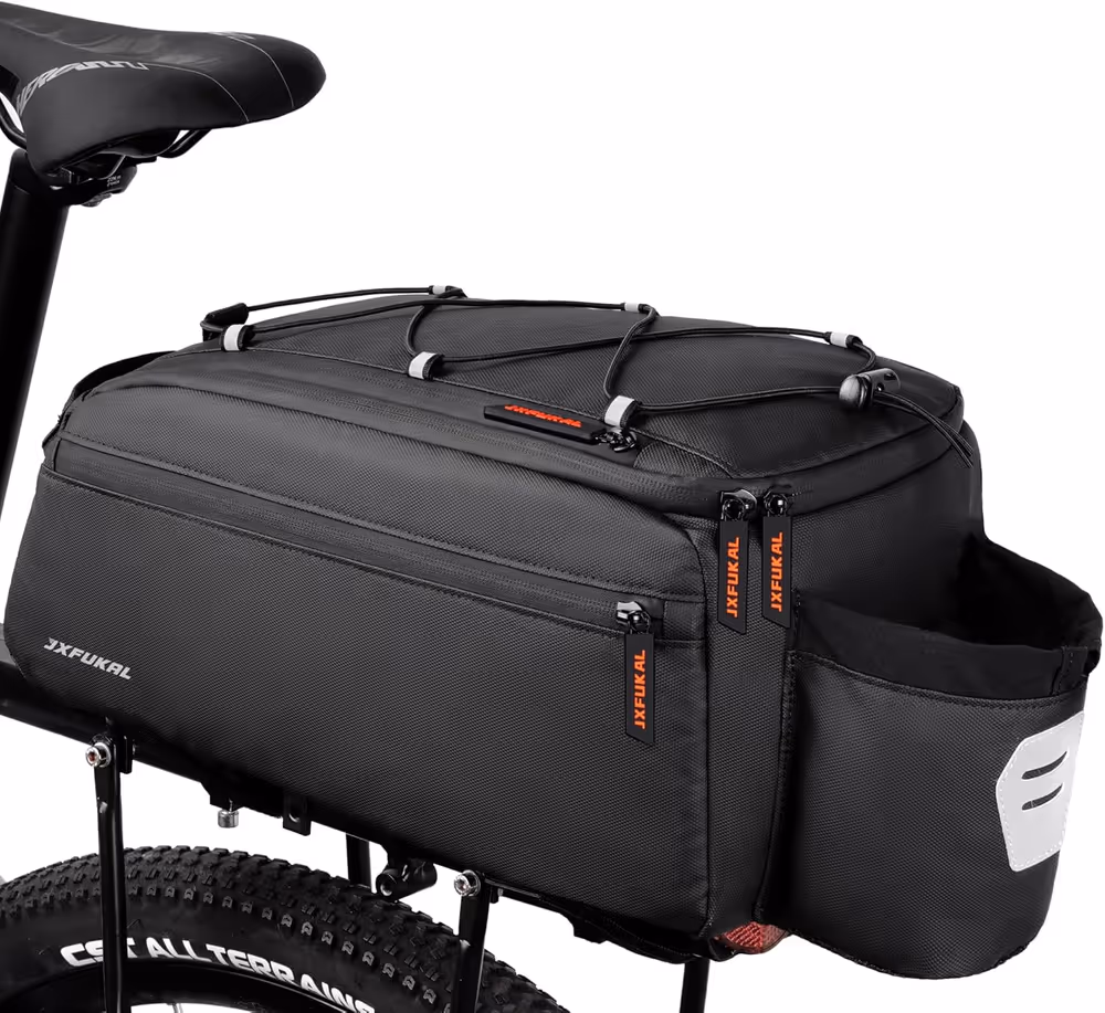 Product shot of JXFUKAL Bike Trunk Bag by JXFUKAL