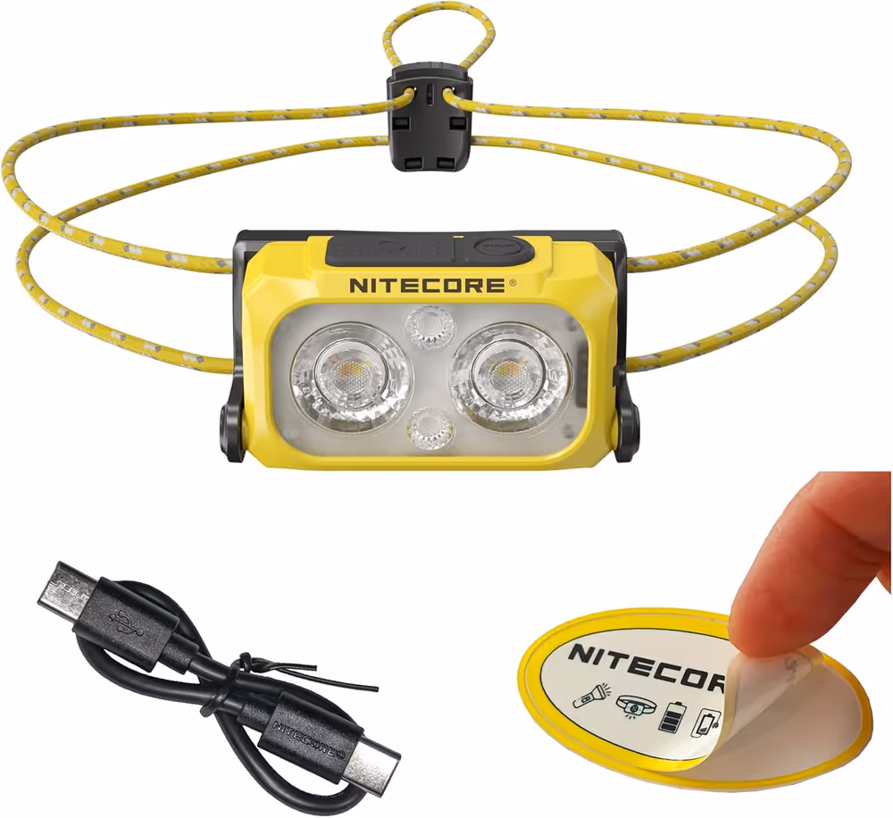 Product shot of Nitecore NU25 UL 400 Lumens Ultralight Headlamp by Nitecore
