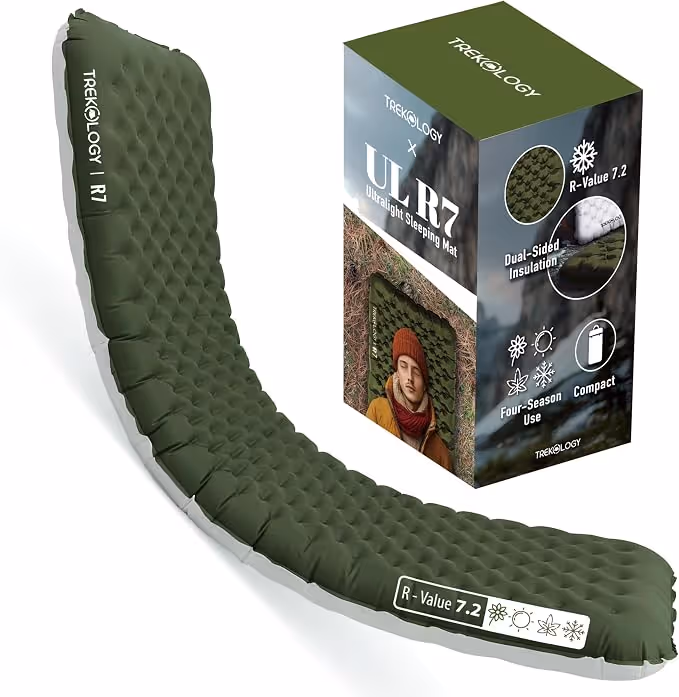 TREKOLOGY 4-inch Thick Camping Pad (R7.2) by TREKOLOGY