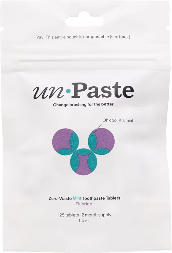 Unpaste Fluoride Toothpaste Tablets (125ct) by Unpaste